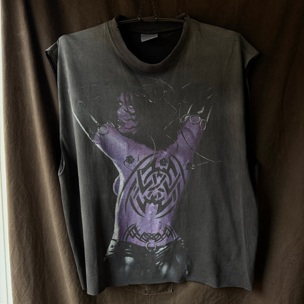 1990s purple tribal sleeveless